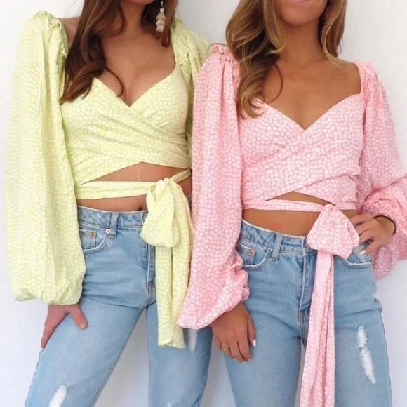 Wrap crop top - Picture 4 of 6